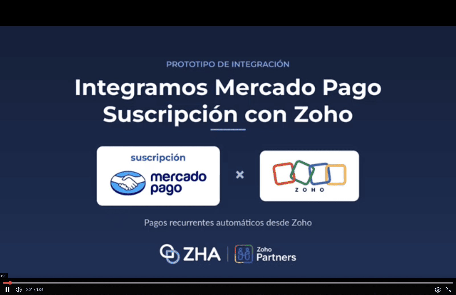 Integramos Mercado Pago Suscripción con Zoho
